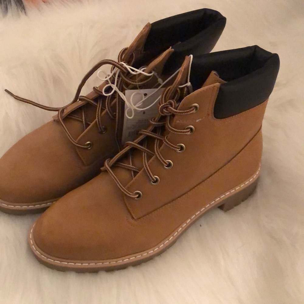 Mossimo brown Timberlands inspired boots